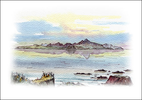 Isle of Arran from Culzean Bay