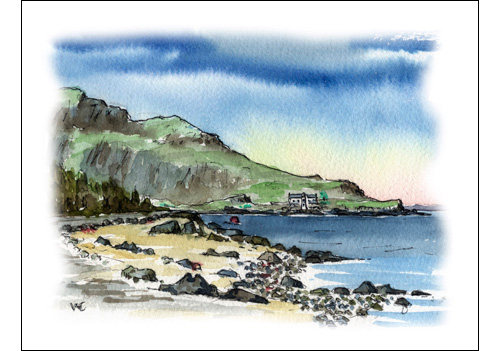 Holy Isle from Kings Cross, Isle of Arran