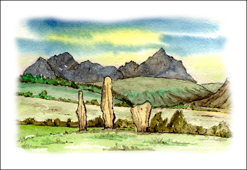 Standing Stones Machrie Muir, Arran