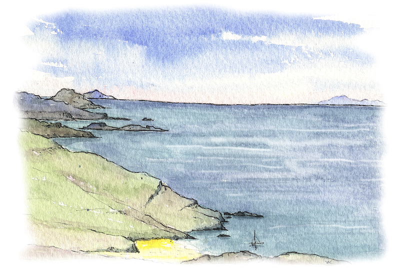 Outer Hebrides and The Minch from Mingulay