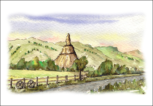 Chimney Rock, Scotts Bluff, Nebraska