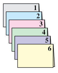 6 different cards
