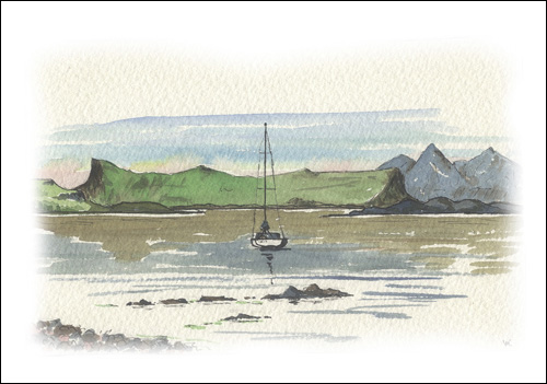 Eigg and Rum from Arisaig