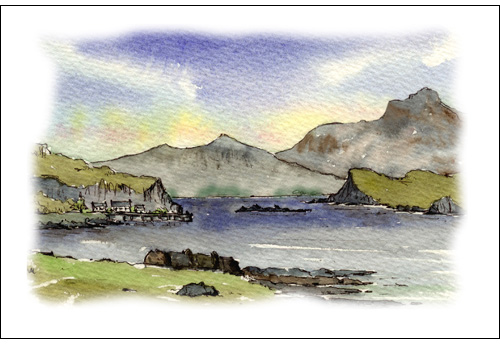 Rhum from Canna Harbour, The Sma Isles