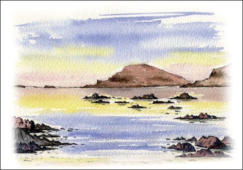 Isle of Scarp from Taransay