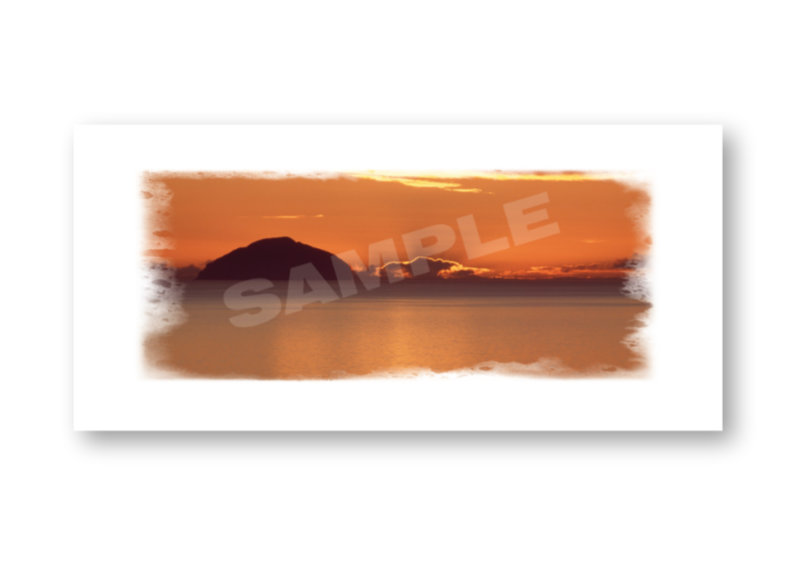 Orange Sunset over Ailsa Craig