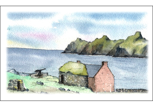 The Battery, Factors House and Cleit, St Kilda